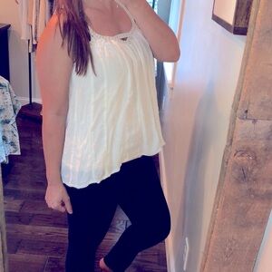 Anthropologie Vanessa Virginia size 8 creme top